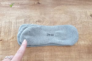 Lage sokken opvouwen