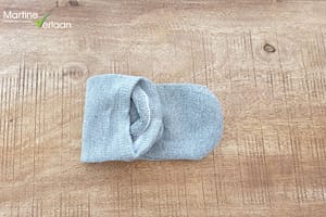 Lage sokken opvouwen