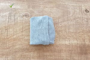 Lage sokken opvouwen