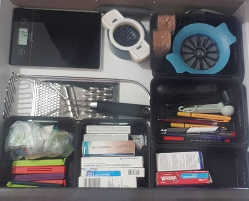 Rommelig keukenlaadje